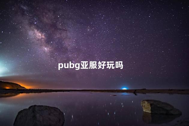 pubg亚服好玩吗