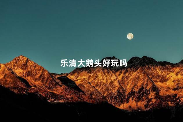 乐清大鹅头好玩吗
