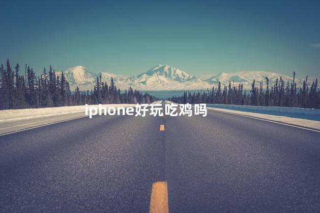iphone好玩吃鸡吗