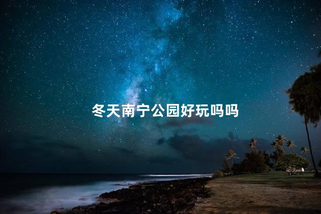 冬天南宁公园好玩吗吗
