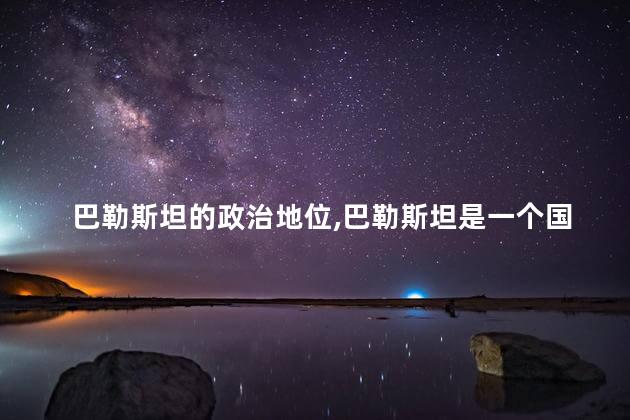 巴勒斯坦的政治地位，巴勒斯坦是一个国家吗