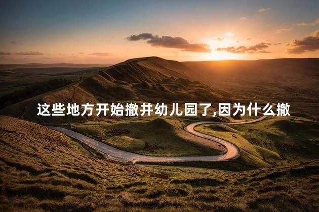 这些地方开始撤并幼儿园了，因为什么撤并幼儿园呢